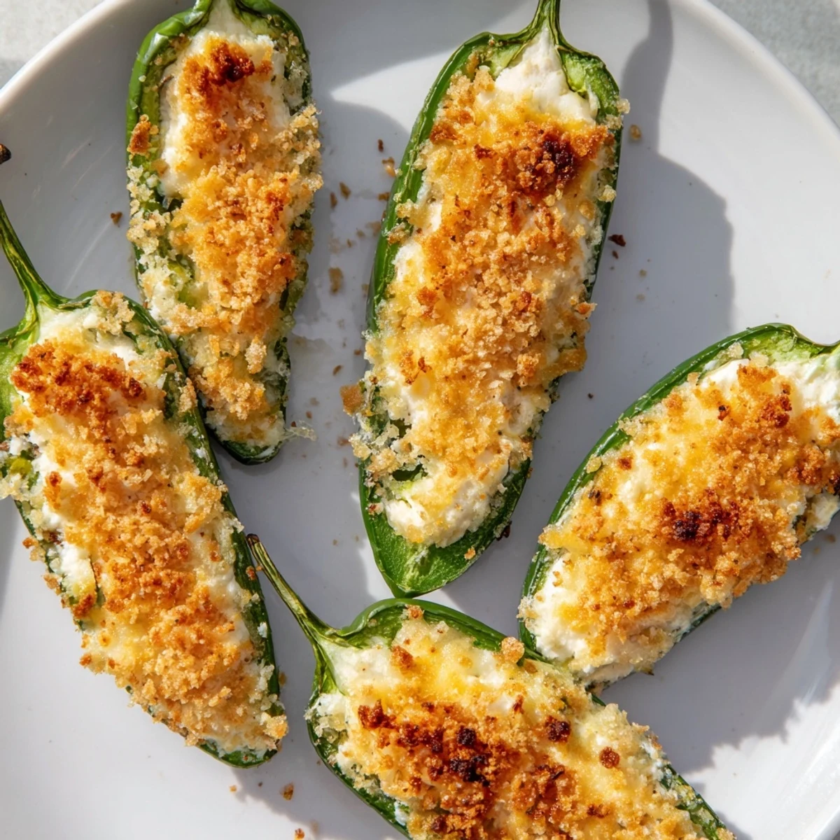 Golden-baked Spicy Jalapeño Poppers with Cream Cheese Filling bubbling on a rustic wooden board, served with a side of ranch dip.