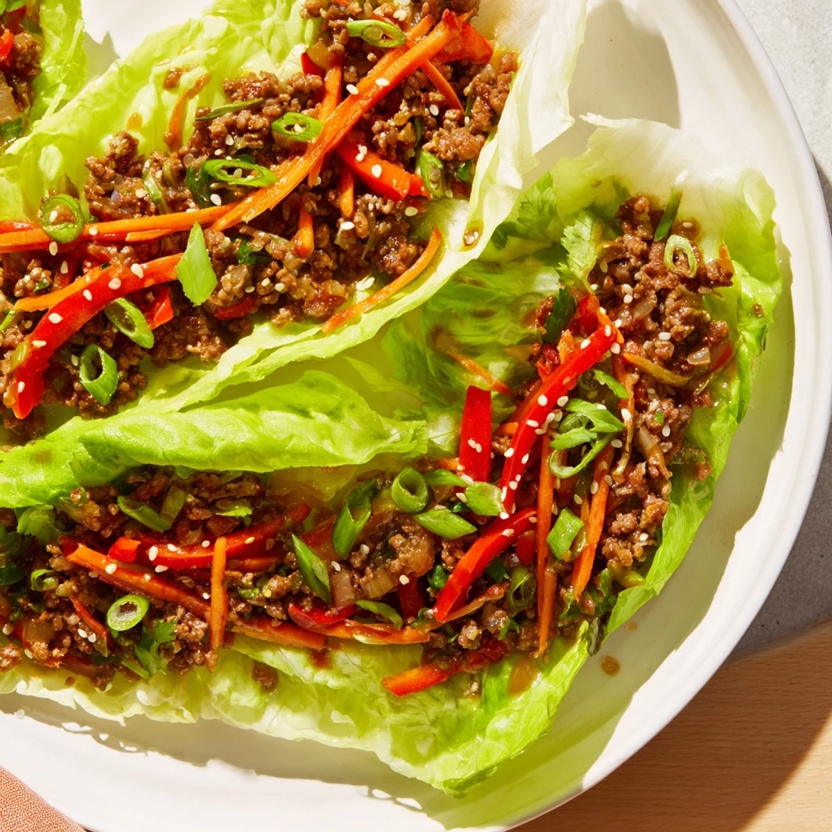 These flavorful Beef Lettuce Wraps with Hoisin Sauce and Ginger are perfect for a quick, dairy-free Asian-inspired meal.