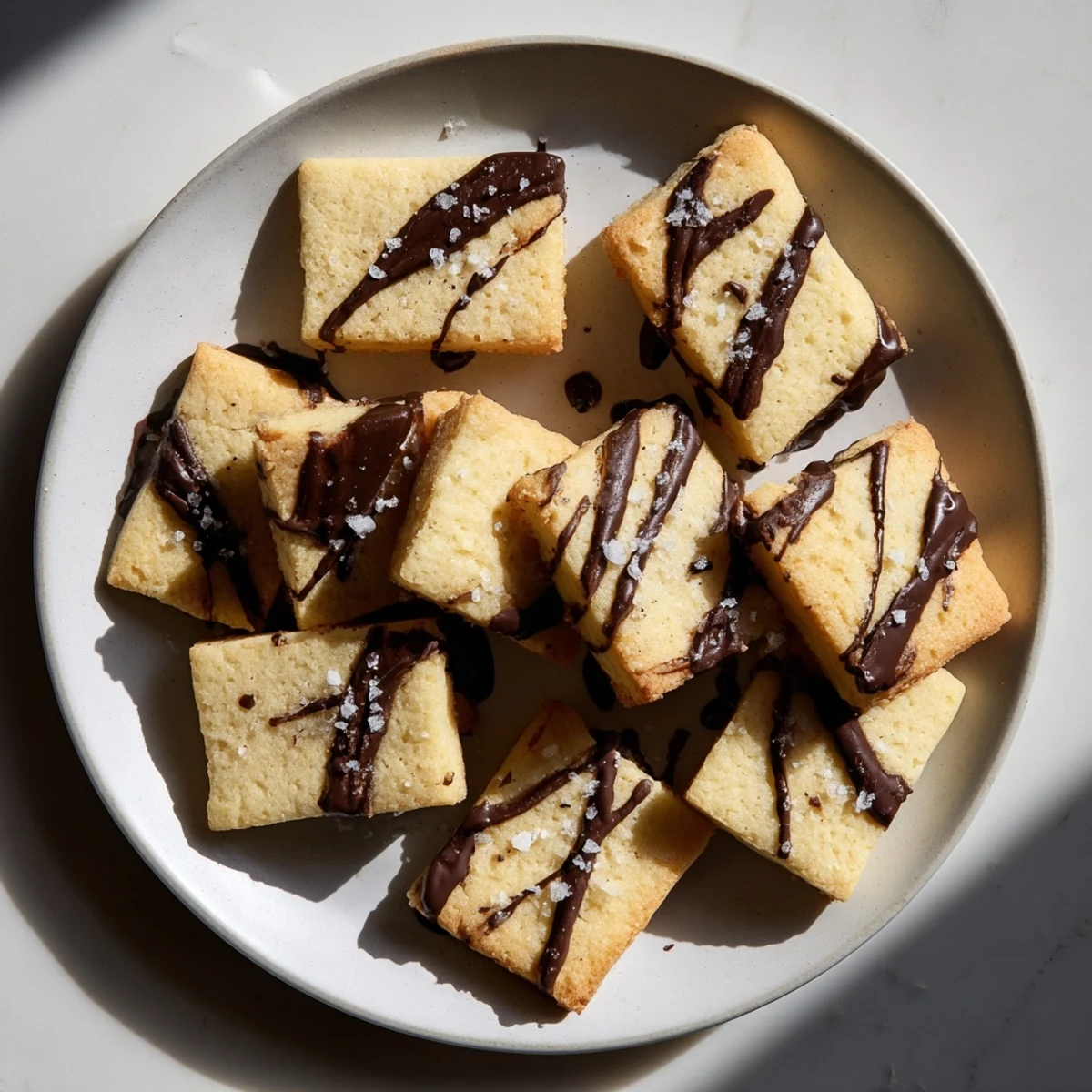 Freshly baked Espresso Shortbread Cookies arranged neatly on a cooling rack, ready to be enjoyed with a hot cup of coffee.