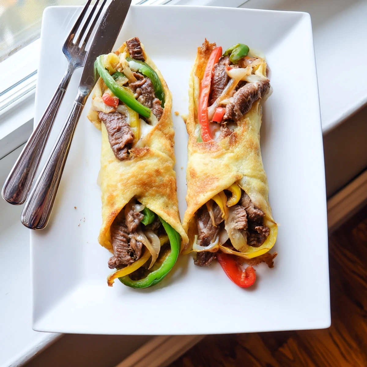 Steaming Ultimate Keto Philly Cheesesteak Rolls served on a rustic board, low-carb and gluten-free for a hearty American meal.