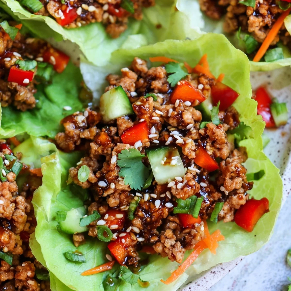 Seasoned ground turkey mixture served in crisp romaine lettuce cups with fresh herbs