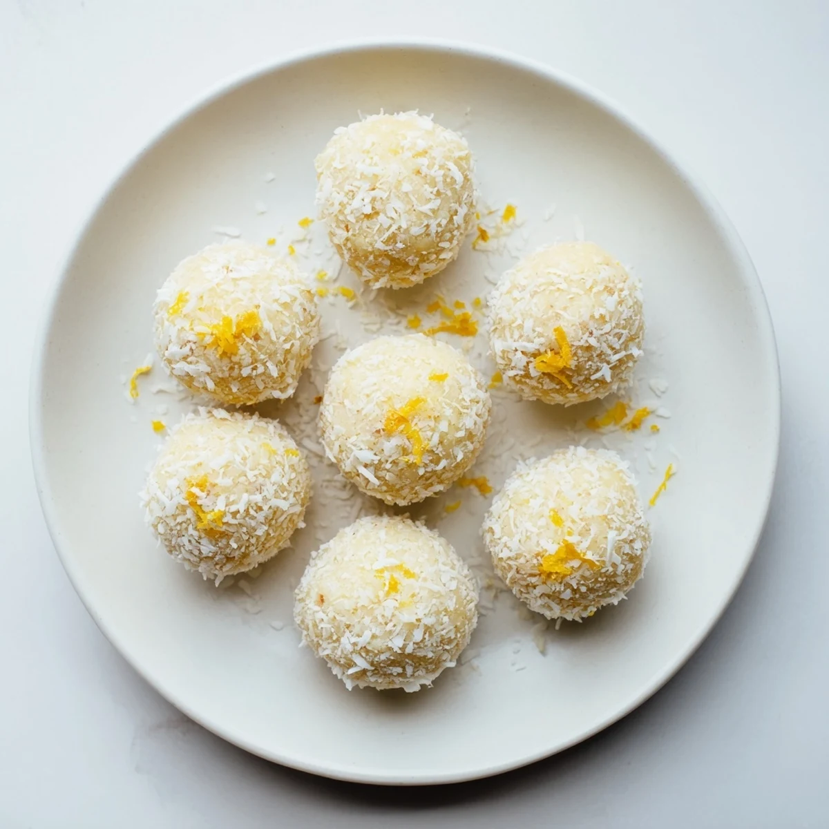Bright orange and lemon Citrus Bliss Bites garnished with zest, naturally sweetened treats for celebrations