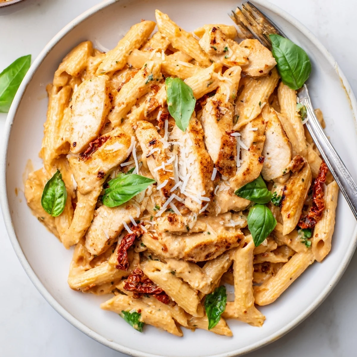 Creamy Sun Dried Tomato Chicken Pasta
