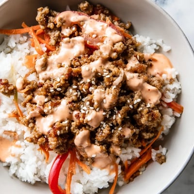 Ground Turkey Bang Bang Bowls