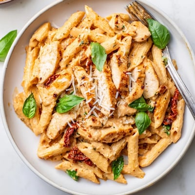 Creamy Sun Dried Tomato Chicken Pasta